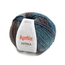 Azteca 7872 Blauw-Roest bruin-Bruin - Katia