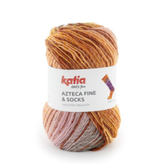 Azteca Fine Socks & More 33 Roest bruin-Kauwgom roze