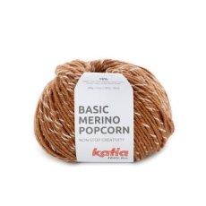 Basic Merino Popcorn 106 - Koper/Wit