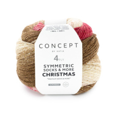 Christma Symmetric Socks & More 201 Beige-Wit-Rood
