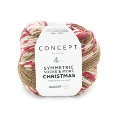 Christma Symmetric Socks & More 203 Beige-Wit-Rood