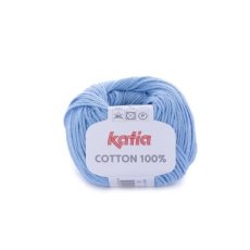Cotton 100% 35 blauw - Katia