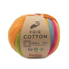 Fair Cotton Granny 303 - Kauwgom roze-Blauw-Geel-Groen-Oranje