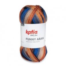 Funny Aran 300 - Blauw-Jeans-Oranje