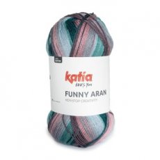 Funny Aran 303 Funny Aran 303 - Kauwgom roze-Blauw-Olieverf