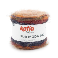 Fur Moda 100 - 300 Kaki-Zwart-Roest bruin-wijn