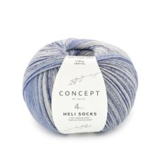 Heli Socks 303 Blauw-Grijs-Donker blauw