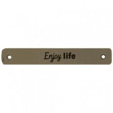 Leren label Enjoy Life 002