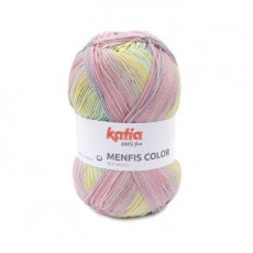 Menfis Color 119 - Pastelgeel-Pastelblauw-Lichtroze