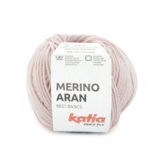 Merino Aran 112 Merino Aran 112 zeer licht roze - Katia