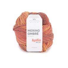 Merino Ombré 254 Oranje-Roest bruin